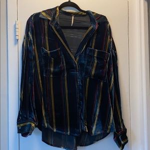 Free People Velvet Shirt